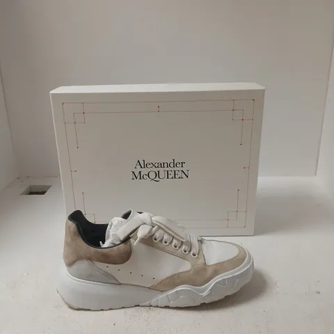 ALEXANDER MCQUEEN OVERSIZED SNEAKER β WHITE/BEIGE β BOXED