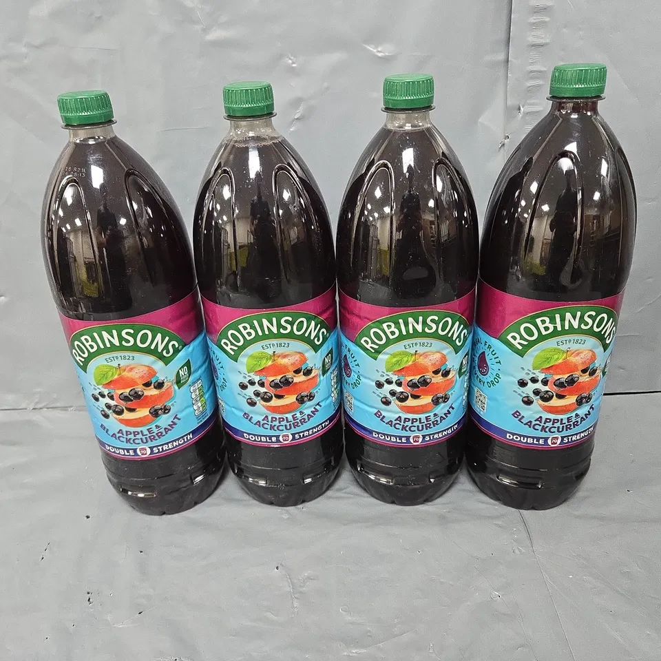4X ROBINSONS APPLE & BLACKCURRENT SQUASH 1.75ML 