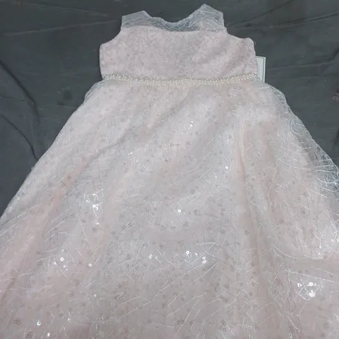 COUTURE PRINCESS GIRLS' PINK TULLE DRESS, SIZE 10