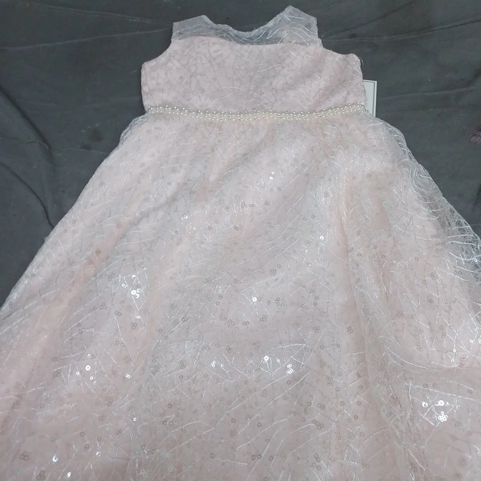 COUTURE PRINCESS GIRLS' PINK TULLE DRESS, SIZE 10