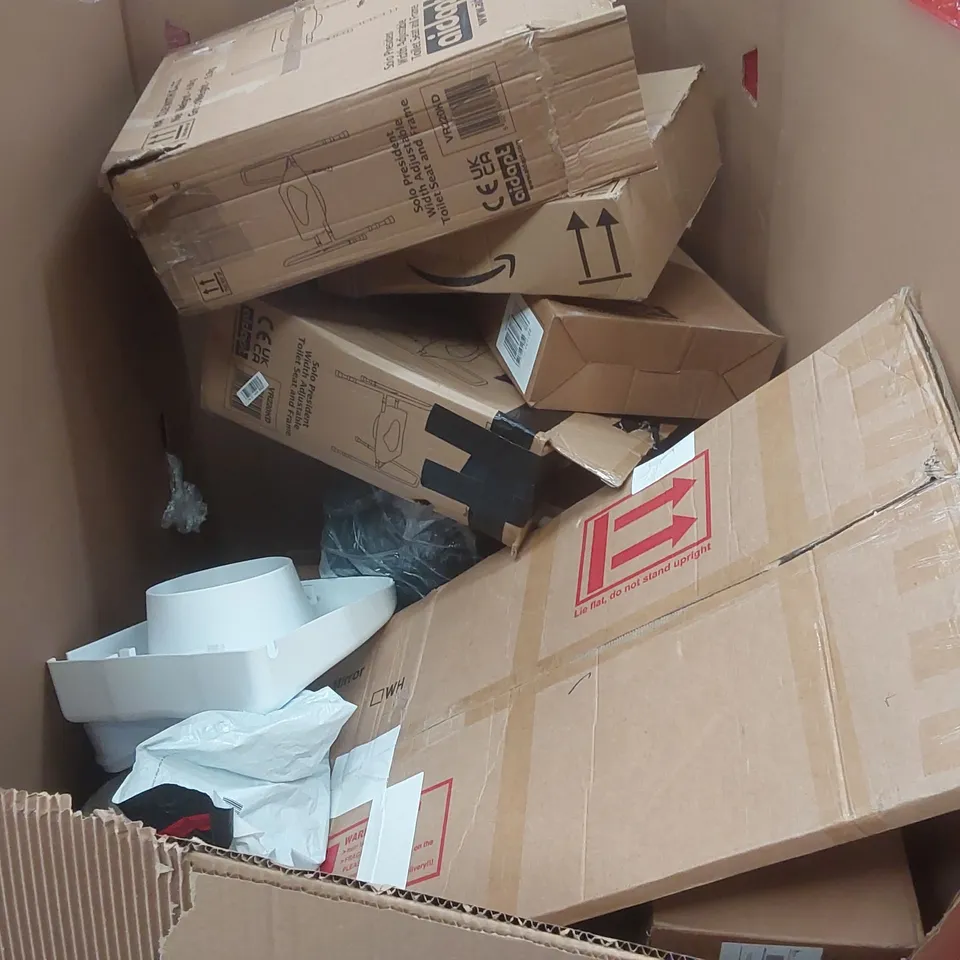 PALLET CONTAINING A LARGE QUANTITY OF ASSORTED ITEMS INCLUDING: PAW PATROL SEA PATROLLER, WARDROBE, TOILET SEAT WITH FRAME, SERVING TRAY ECT