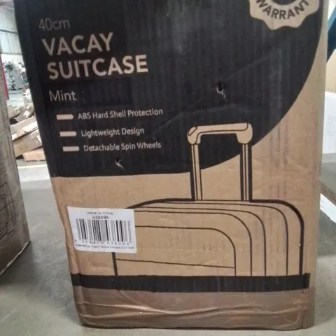 BOXED KEPLIN LUGG 40CM VACAY SUITCASE MINT COLOUR 