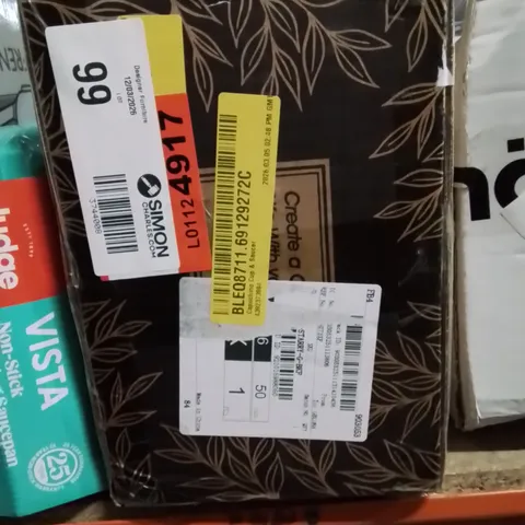 BOXED CAPPUCCINO CUP AND SAUCER SET (1 BOX)