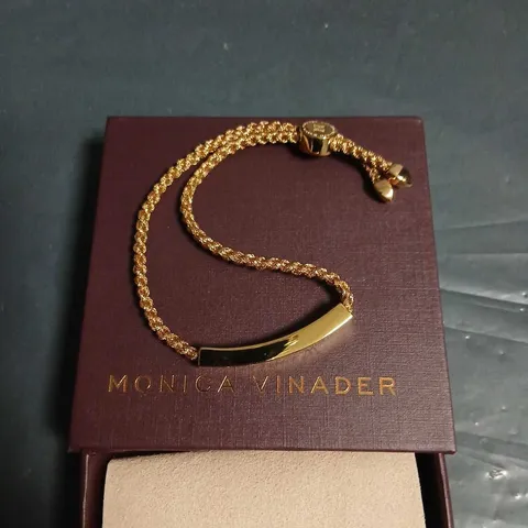MONICA VINADER GOLD-TONE ROPE BRACELET