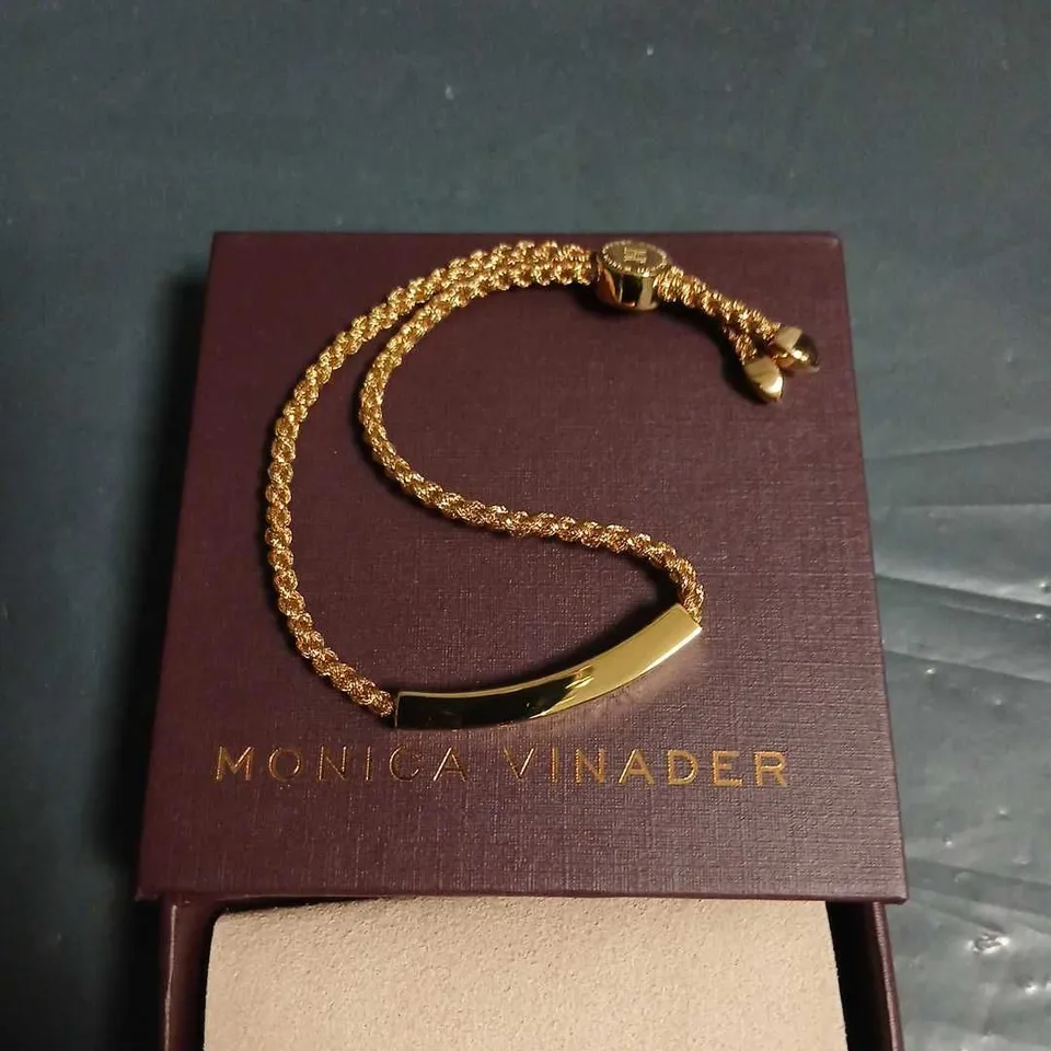 MONICA VINADER GOLD-TONE ROPE BRACELET