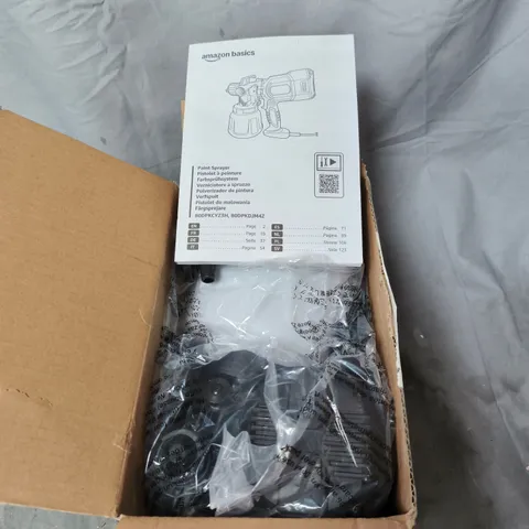 AMAZON BASICS PAINT SPRAYER 700W HVLP – BOXED, 4 NOZZLE SIZES