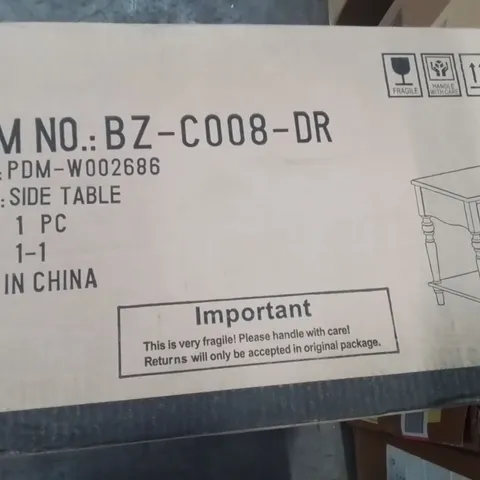 BOXED CLASSIC ELEGANT WOODEN END TABLE