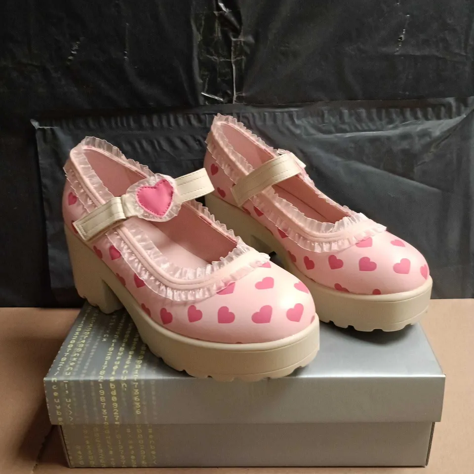 KOI MELANIE SWEETHEART MARY JANE SHOES PINK SIZE 7