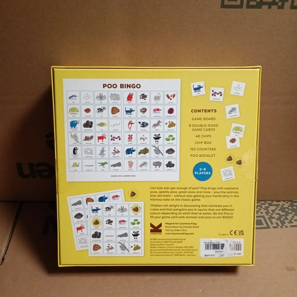 SEALED ANIMAL POO BINGO GAME