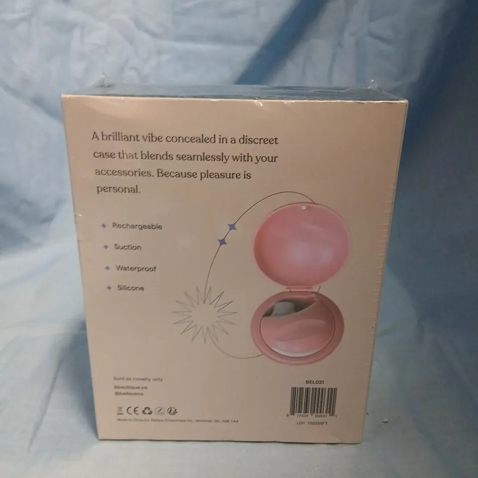 DISKREET AIR BY BELLESA – RECHARGEABLE SILICONE VIBRATOR WITH DISCREET CASE