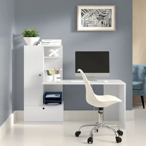 BOXED CABE COMPUTER DESK (2 BOXES)