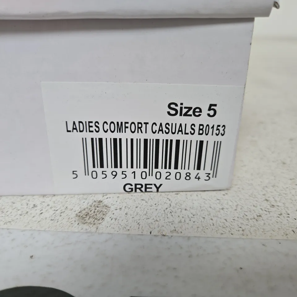 DR KELLER LADIES COMFORT CASUALS – GREY, UK SIZE 5