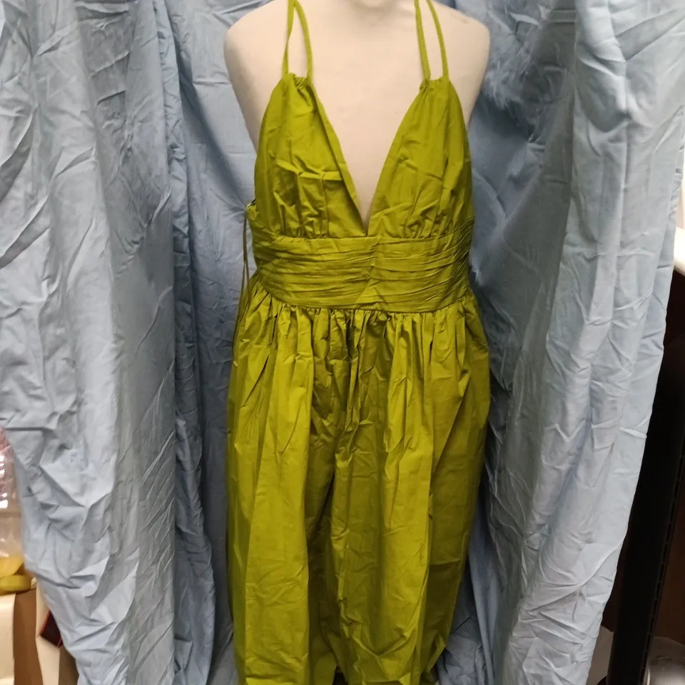 NOBODYS CHILD DUA MIDAXI DRESS IN OCCASION GREEN - UK 12