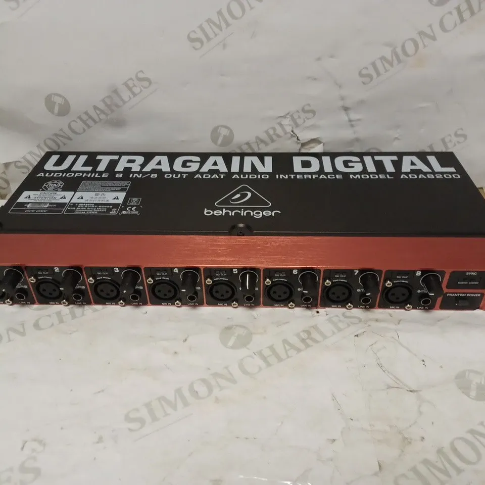 BEHRINGER ADA8200 MICROPHONE PREAMPLIFIER