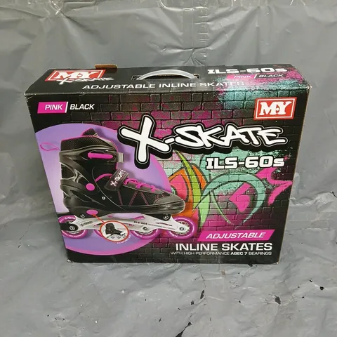 M.Y. X-SKATE INLINE SKATES PINK/BLACK UK 5-7
