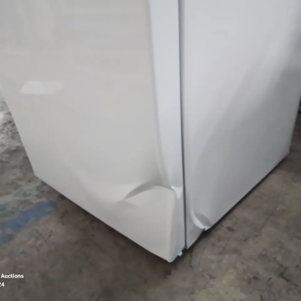 FRIDGEMASTER 50CM FREESTANDING 60/40 FRIDGE FREEZER IN WHITE, MODEL: MC50175A DENTED