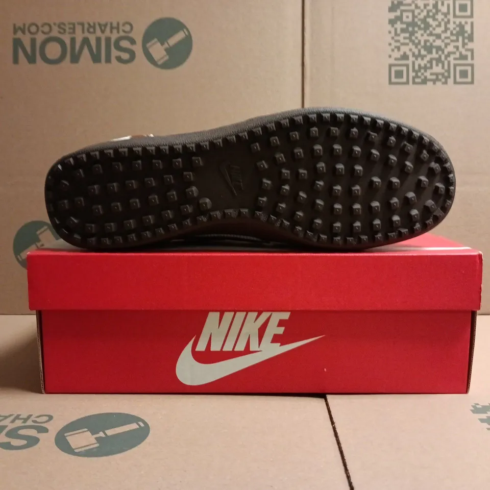 BOXED PAIR OF NIKE FIELD GENERAL TRAINERS IN PHANTOM/ANIMAL PRINT SIZE UK 10