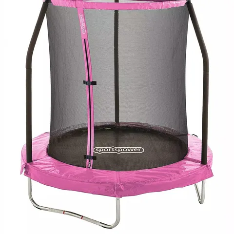 BOXED SPORTSPOWER PINK 6FT EASI-STORE TRAMPOLINE - COLLECTION ONLY