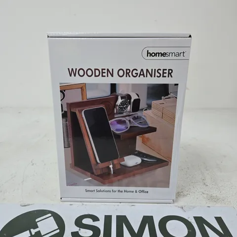 HOMESMART WOODEN ORGANISER – HOME & OFFICE DESK ACCESSORY