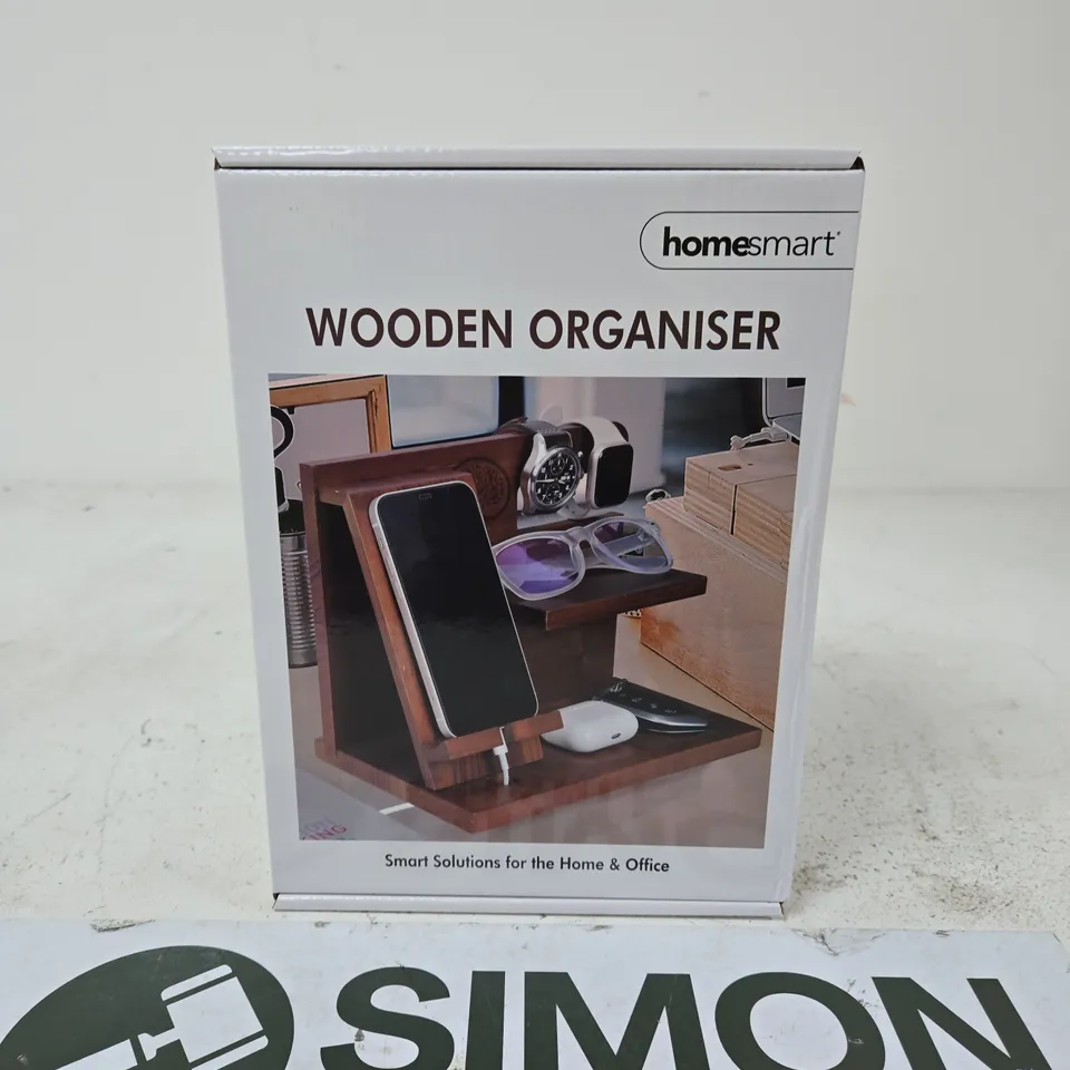 HOMESMART WOODEN ORGANISER – HOME & OFFICE DESK ACCESSORY