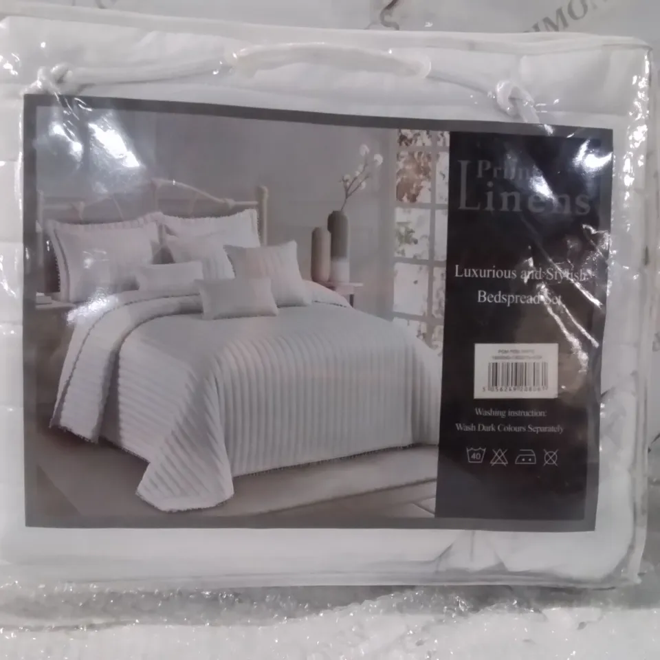 BAGGED WILLMOT MICROFIBRE BEDSPREAD SET (SINGLE)