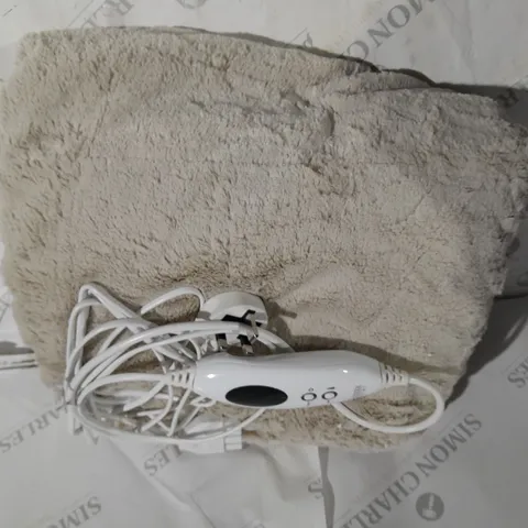COZEE HOME VELVETSOFT HEATED THROW IN STONE 