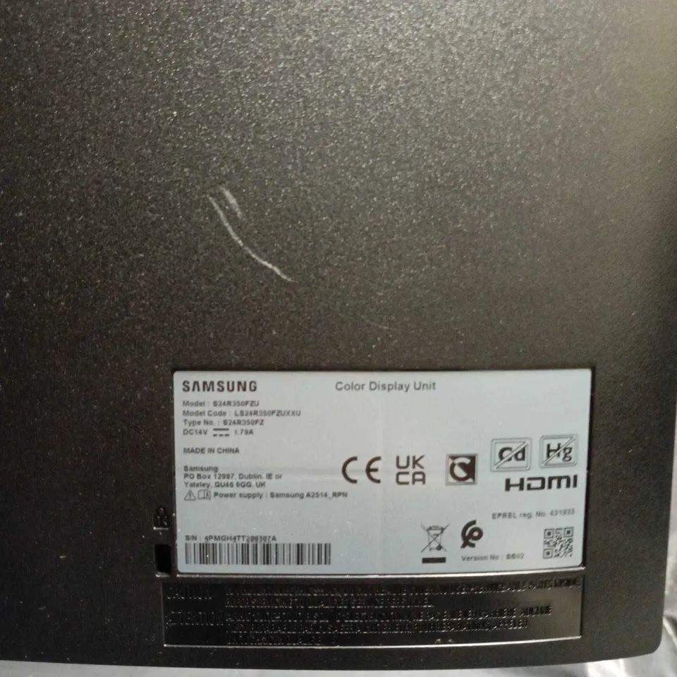 SAMSUNG COLOR DISPLAY UNIT MONITOR S24R350FZU