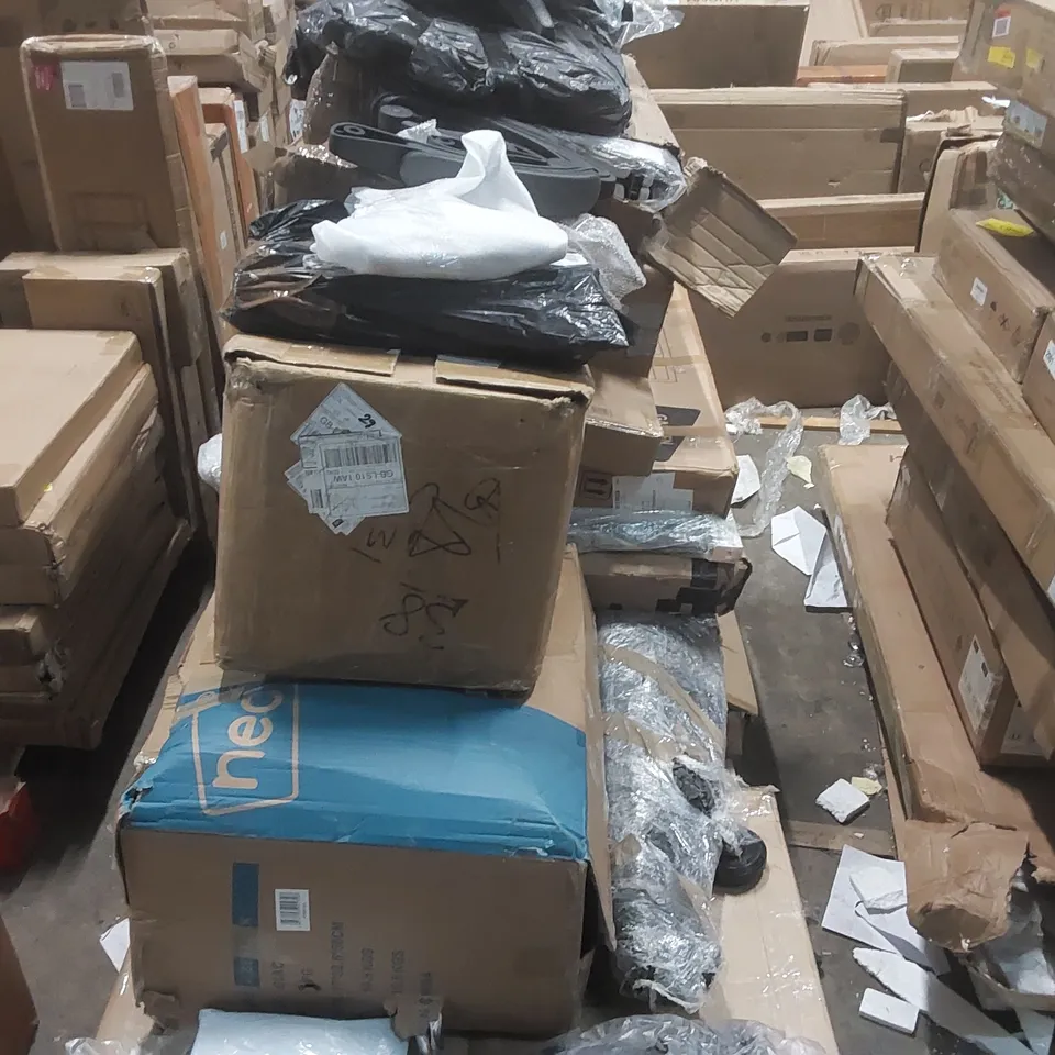 PALLET CONTAINING A LARGE QUANTITY OF ASSORTED NEO ITEMS INCLUDING FURNITURE PARTS ECT