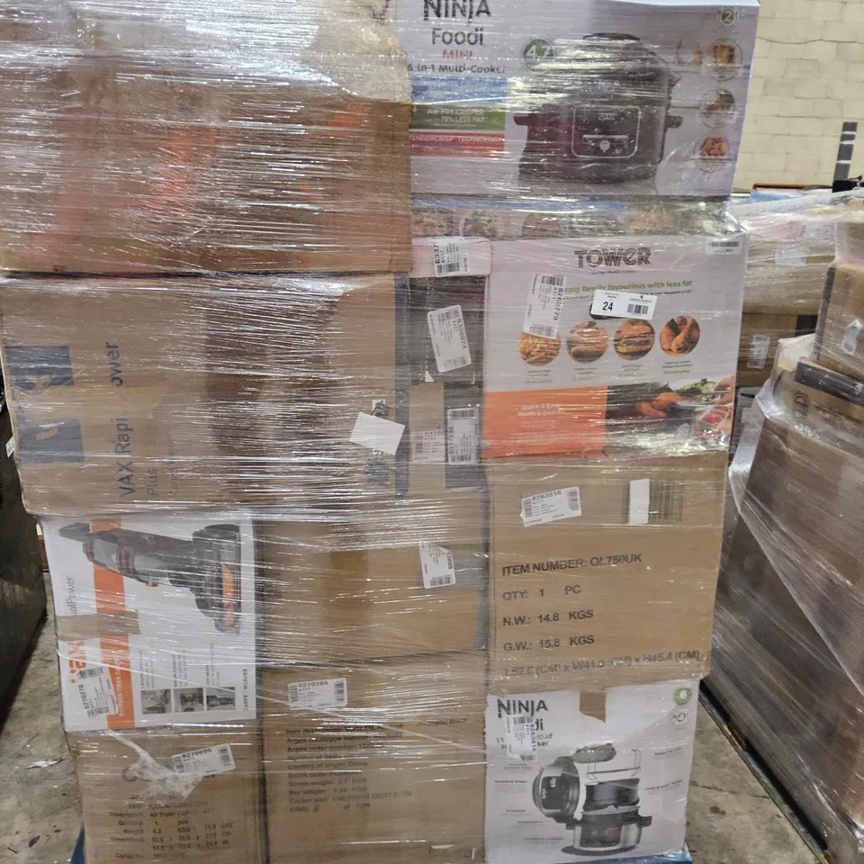 PALLET OF APPROXIMATELY 45 UNPROCESSED RAW RETURN HOUSEHOLD AND ELECTRICAL GOODS TO INCLUDE;