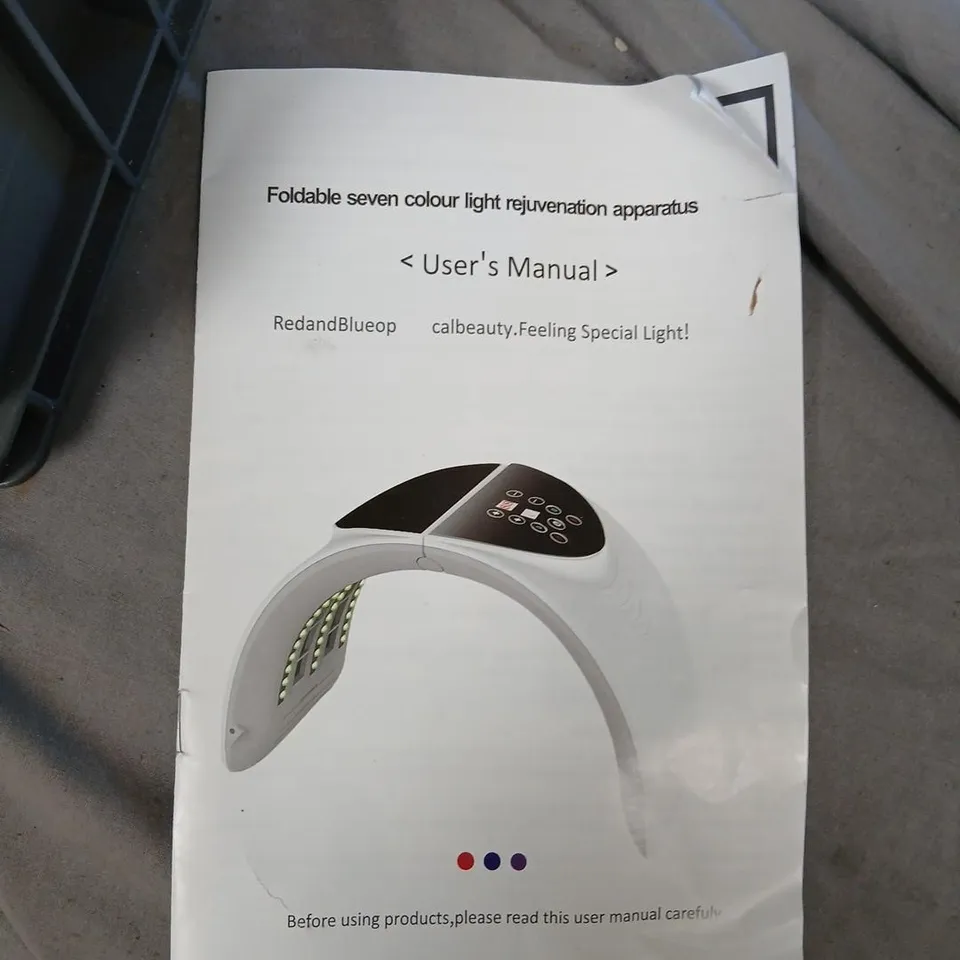 OPATRA LONDON FOLDABLE SEVEN COLOUR LIGHT REJUVENATION APPARATUS