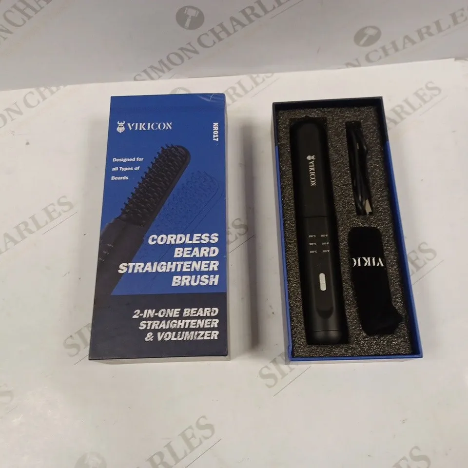 VIKICON CORDLESS BEARD STRAIGHTENER BRUSH 