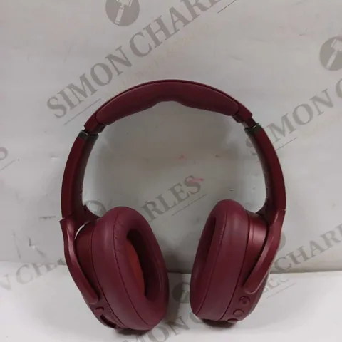 SKULL CANDY CRUSHER BLUETOOTH WIRELESS OVER-EAR HEADPHONES WITH NOISE CANCELLATION, MODEL: S6CPW - MOAB RED