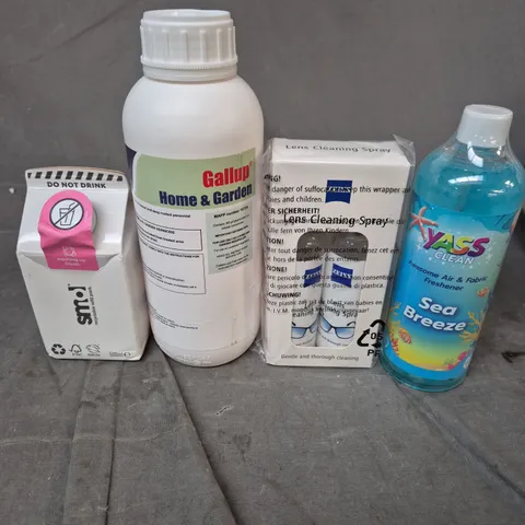 APPROXIMATELY 10 ASSORTED HOUSEHOLD PRODUCTS TO INCLUDE WASHING UP LIQUID, AIR FRESHENER, LENS CLEANING SPRAY ETC 