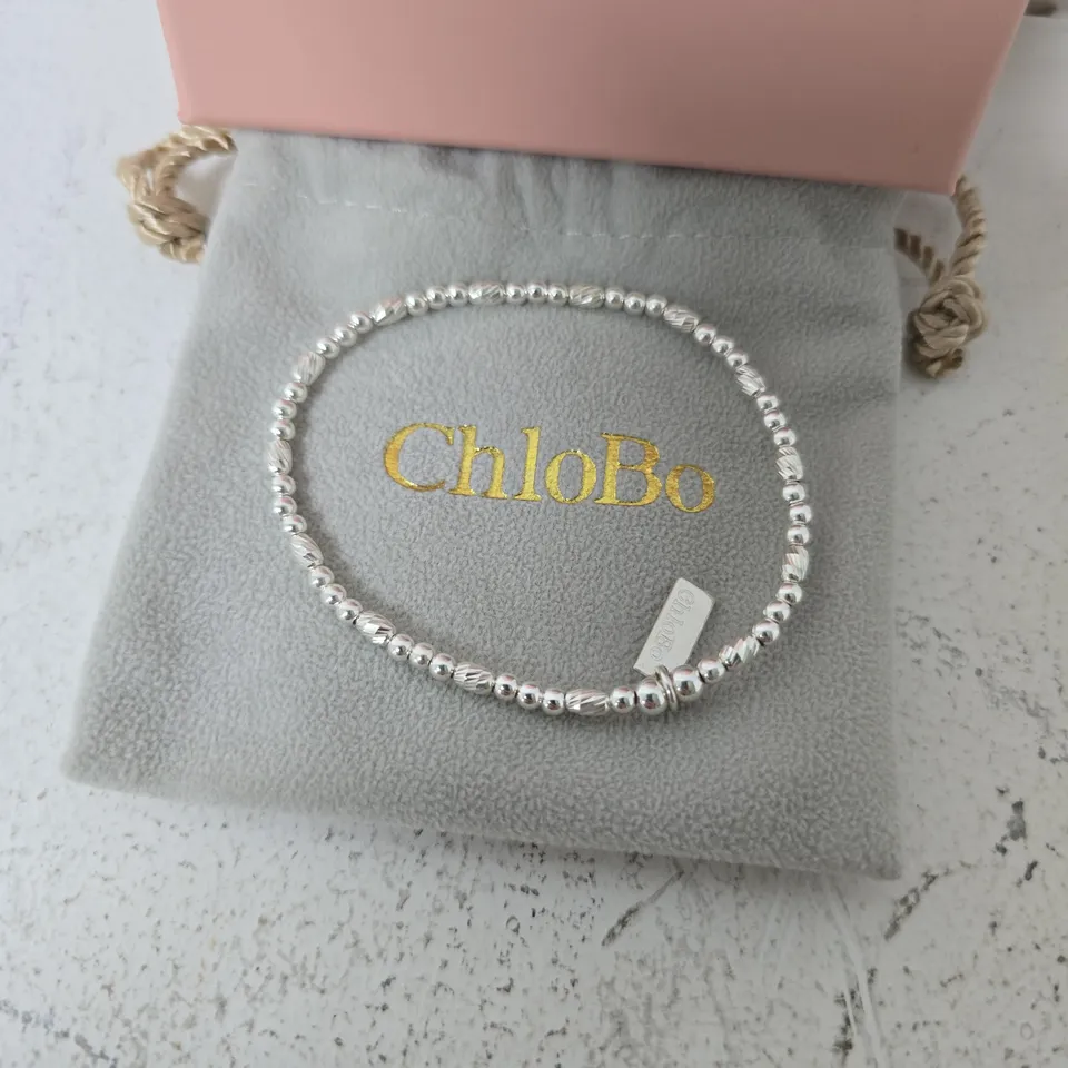 BOXED CHLOBO SILVER DAINTY BRACELET