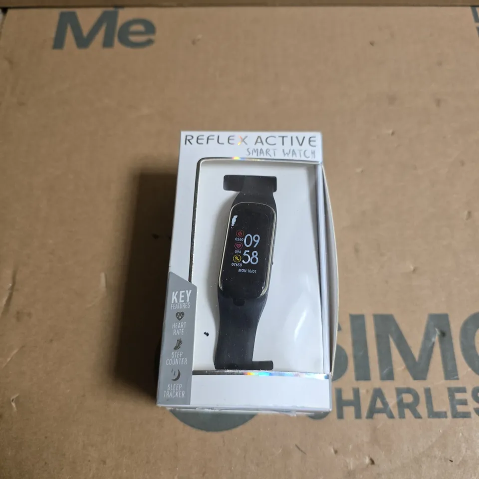 REFLEX ACTIVE SMART WATCH - BLACK STRAP, BOXED