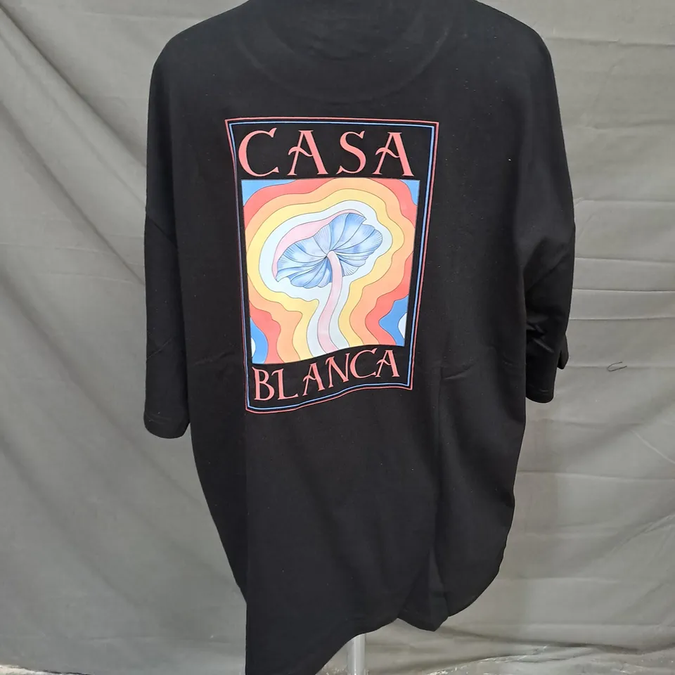 SIMPLE PEOPLE CASA BLANCA OVERSIZED TSHIRT IN BLACK SIZE XL