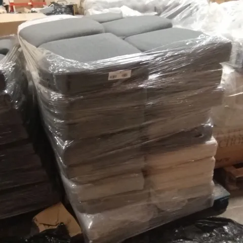 PALLET OF ASSORTED DESIGNER DINING CHAIRS PARTS AND PIECES 