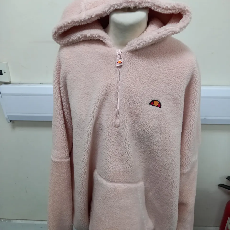 ELLESSE PINK WOOLLY HOODIE SIZE 16
