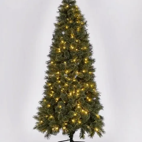 PRE-LIT SLIM CASHMERE TIPS 6.5ft CHRISTMAS TREE - COLLECTION ONLY