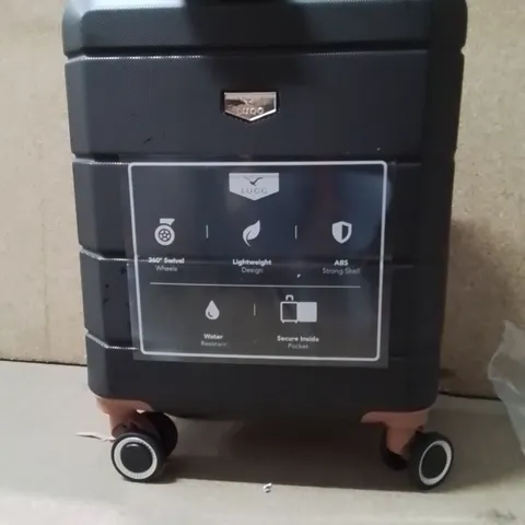 LUGG JETSET CABIN BAG BLACK AND BROWN 