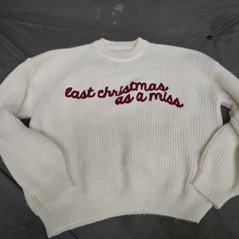 SIX STORIES LAST CHRISTMAS AS A MISS SWEATER IN WHITE - LARGE