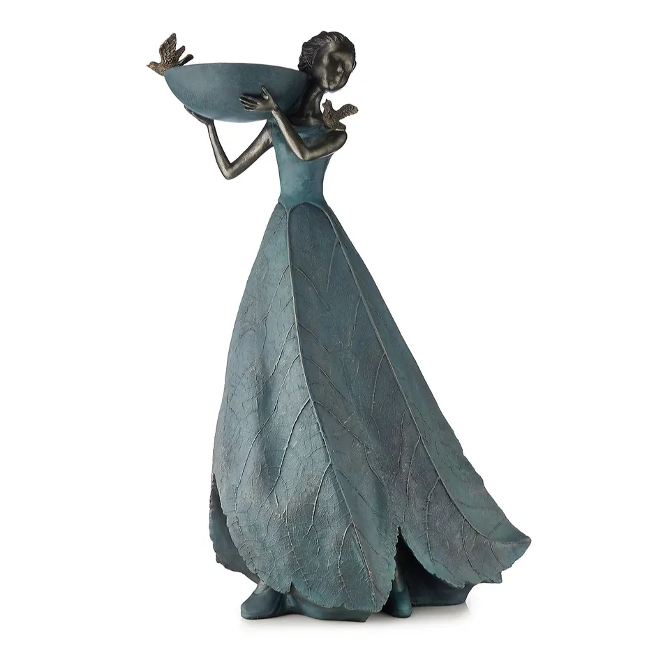 GARDEN REFLECTIONS LADY CARRYING BIRD BATH