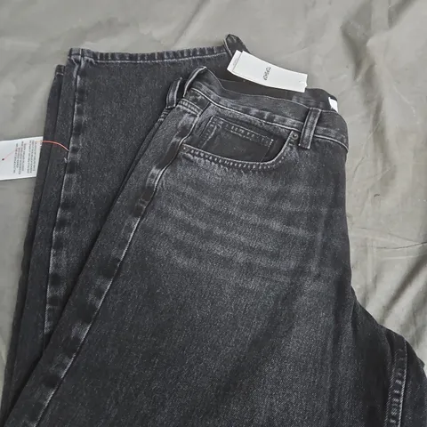 TOPSHOP BLACK DENIM JEANS WAIST 32 LEG 30