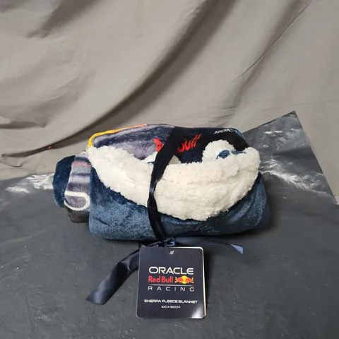 ORACLE RED BULL RACING SHERPA FLEECE BLANKET – 100 X 150 CM