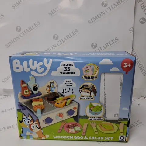 BLUEY WOODEN BBQ AND SALAD SET