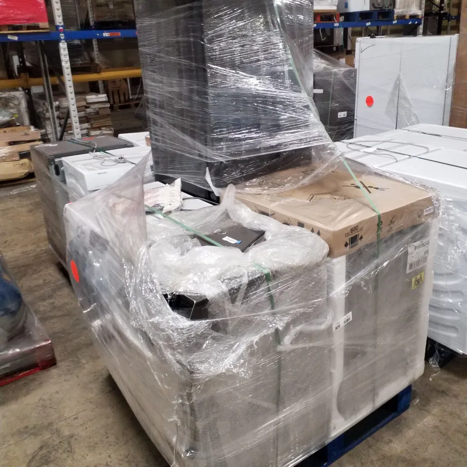 PALLET OF APPROXIMATELY 4 UNPROCESSED RAW RETURN WHITE GOODS TO INCLUDE