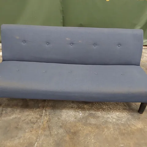 DESIGNER CLICK CLACK SOFA BED BLUE FABRIC