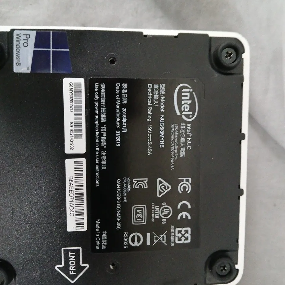 10 x INTEL NUC MINI PC – SET OF 6, NUC5I3MYHE, WINDOWS 8 PRO, 4GB RAM, 120GB SSD