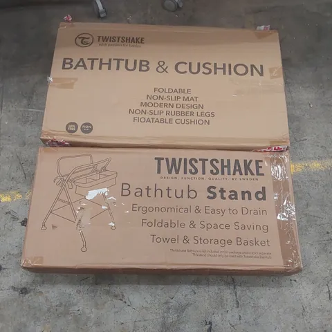 BOXED TWIST SHAKE BATHTUB STAND AND BATHTUB (2 BOXES)