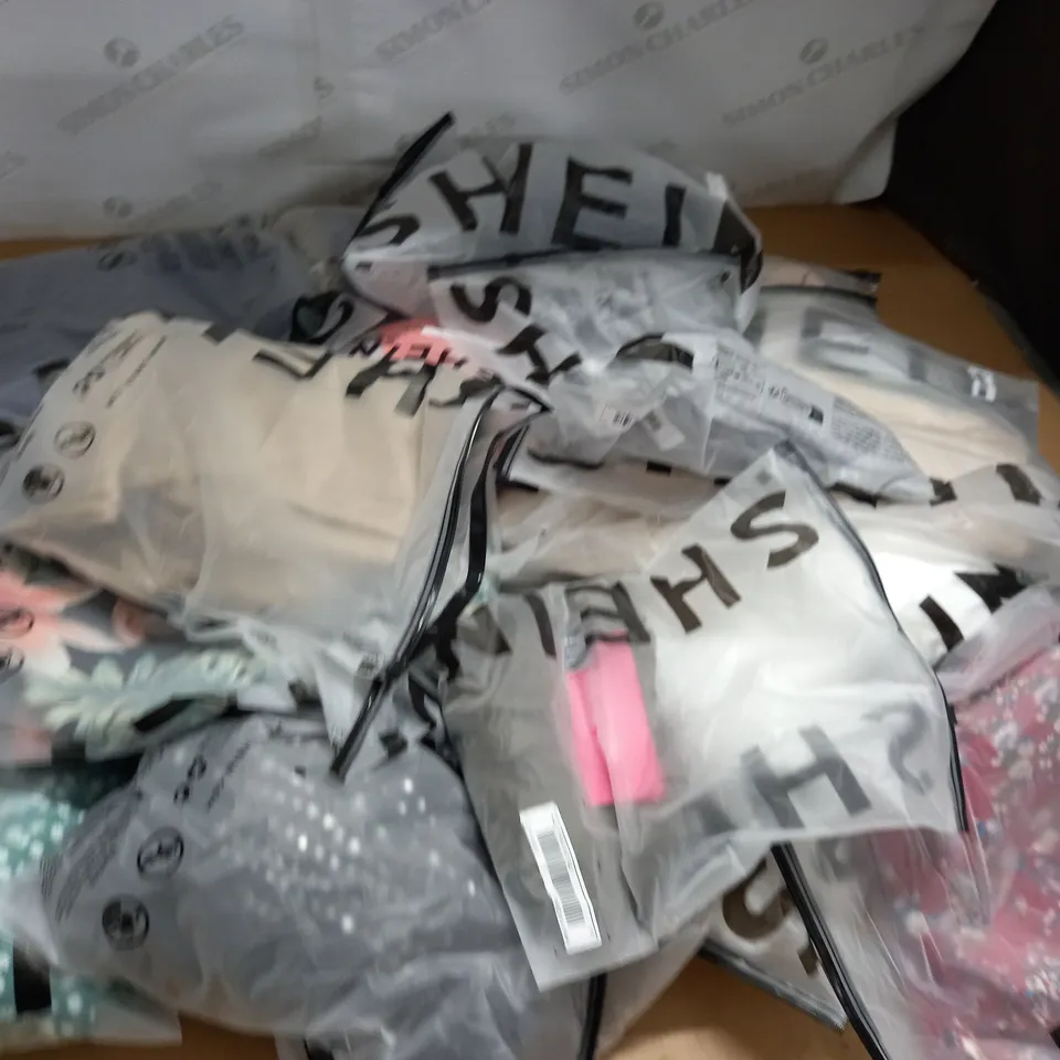 LOT OF 20 ASSORTED BAGGED SHEIN CLOTHING ITEMS 